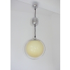Lampa wisząca chrom i szkło
